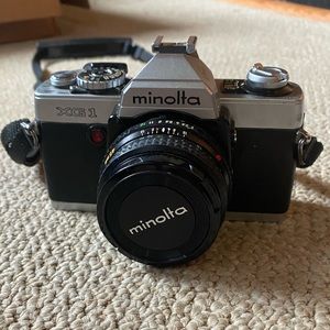 Minolta Vintage Film XG1 SLR camera with 45 mm lens